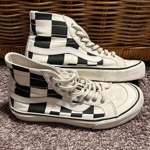 Brand: Vans | Classic Hi-Top Black and White Checkered Vans